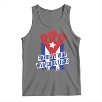 Patria y Vida Cuba Libre Tank Top Cuba Flag Fist Freedom Movement