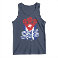 Patria y Vida Cuba Libre Tank Top Cuba Flag Fist Freedom Movement