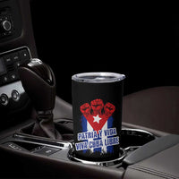 Patria y Vida Cuba Libre Tumbler Cup Cuba Flag Fist Freedom Movement