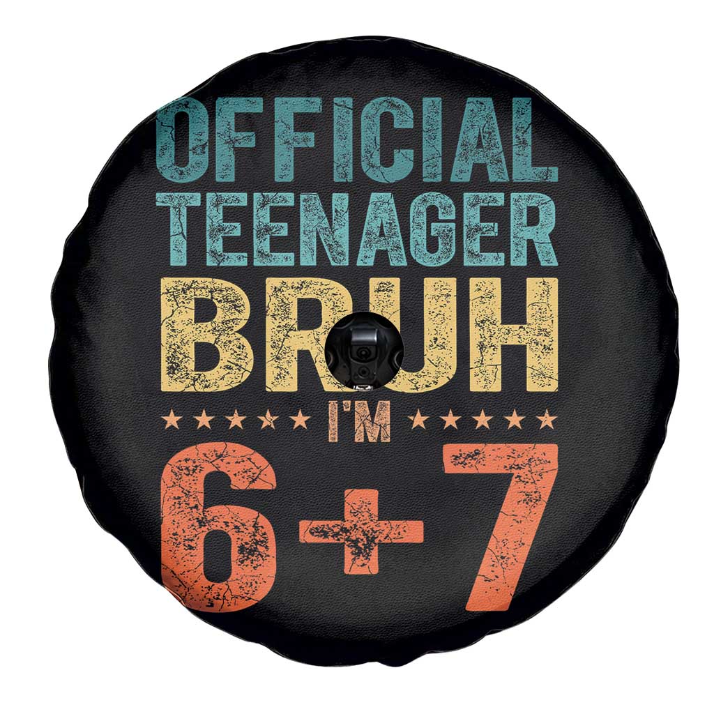 13th Birthday 67 Meme Spare Tire Cover Official Teenager Bruh I Am Six Seven Retro 13 Years Old