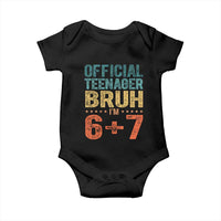 13th Birthday 67 Meme Baby Onesie Official Teenager Bruh I Am Six Seven Retro 13 Years Old