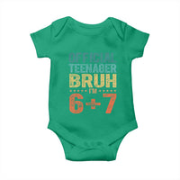 13th Birthday 67 Meme Baby Onesie Official Teenager Bruh I Am Six Seven Retro 13 Years Old