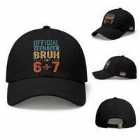 13th Birthday 67 Meme Baseball Cap Official Teenager Bruh I Am Six Seven Retro 13 Years Old