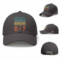 13th Birthday 67 Meme Baseball Cap Official Teenager Bruh I Am Six Seven Retro 13 Years Old