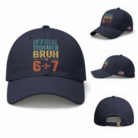 13th Birthday 67 Meme Baseball Cap Official Teenager Bruh I Am Six Seven Retro 13 Years Old