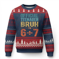 13th Birthday 67 Meme Ugly Christmas Sweater Official Teenager Bruh I Am Six Seven Retro 13 Years Old