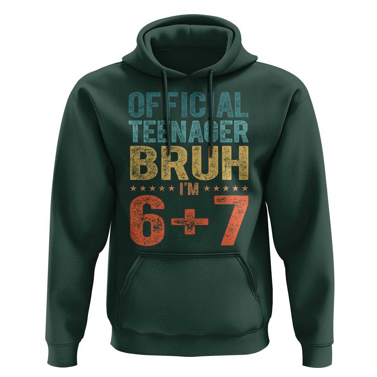 13th Birthday 67 Meme Hoodie Official Teenager Bruh I Am Six Seven Retro 13 Years Old