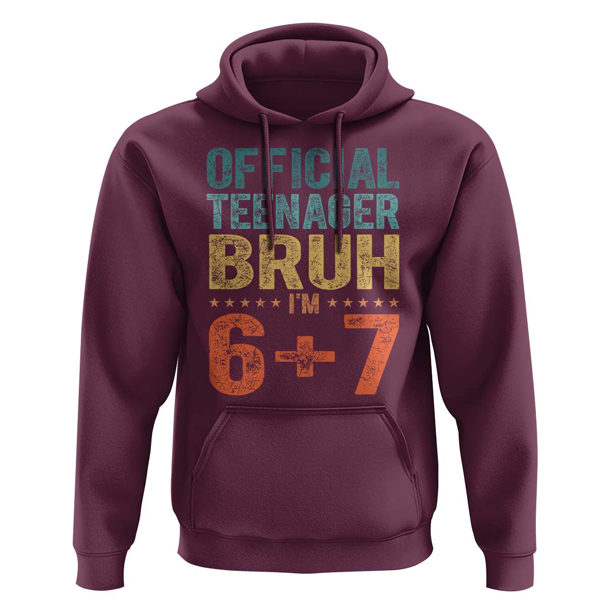 13th Birthday 67 Meme Hoodie Official Teenager Bruh I Am Six Seven Retro 13 Years Old