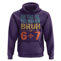 13th Birthday 67 Meme Hoodie Official Teenager Bruh I Am Six Seven Retro 13 Years Old