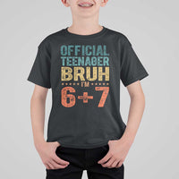 13th Birthday 67 Meme T Shirt For Kid Official Teenager Bruh I Am Six Seven Retro 13 Years Old