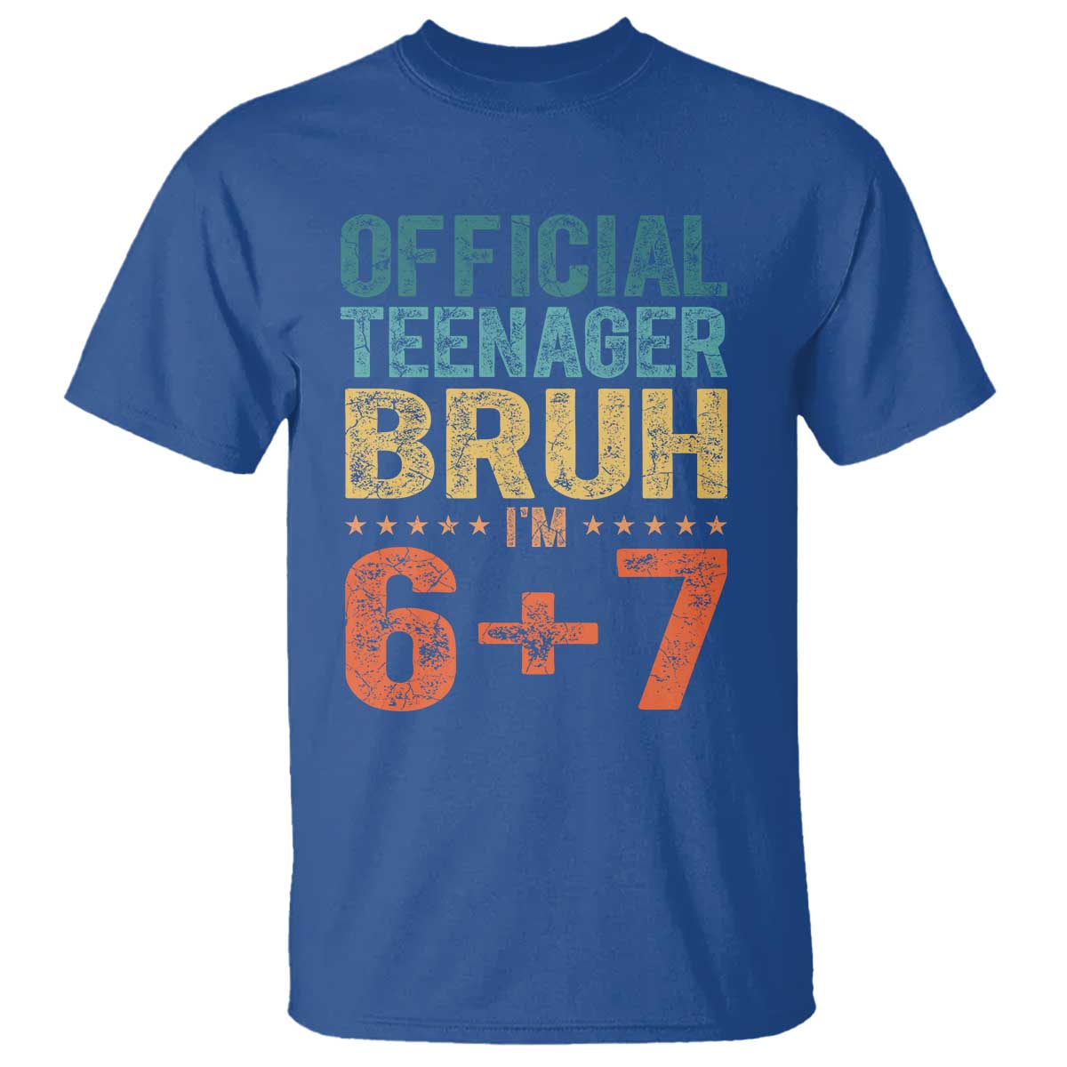 13th Birthday 67 Meme T Shirt Official Teenager Bruh I Am Six Seven Retro 13 Years Old