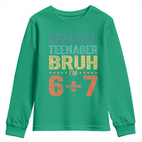 13th Birthday 67 Meme Youth Sweatshirt Official Teenager Bruh I Am Six Seven Retro 13 Years Old