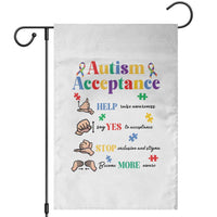 Autism Awareness Acceptance Hand Sign Language SPED Teacher Garden Flag