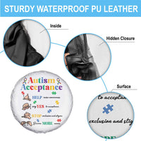 Autism Awareness Acceptance Hand Sign Language SPED Teacher Spare Tire Cover