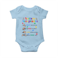 Autism Awareness Acceptance Hand Sign Language SPED Teacher Baby Onesie