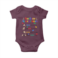 Autism Awareness Acceptance Hand Sign Language SPED Teacher Baby Onesie