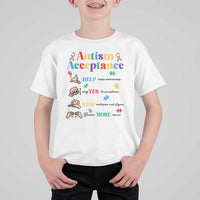 Autism Awareness Acceptance Hand Sign Language SPED Teacher T Shirt For Kid