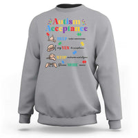 Autism Awareness Acceptance Hand Sign Language SPED Teacher Sweatshirt