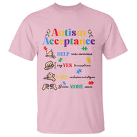 Autism Awareness Acceptance Hand Sign Language SPED Teacher T Shirt