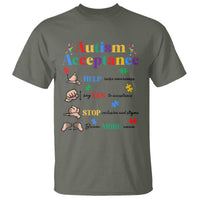 Autism Awareness Acceptance Hand Sign Language SPED Teacher T Shirt