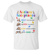 Autism Awareness Acceptance Hand Sign Language SPED Teacher T Shirt