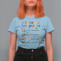 Autism Awareness Acceptance Hand Sign Language SPED Teacher T Shirt For Women
