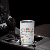 Autism Awareness Acceptance Hand Sign Language SPED Teacher Tumbler Cup