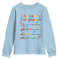 Autism Awareness Acceptance Hand Sign Language SPED Teacher Youth Sweatshirt