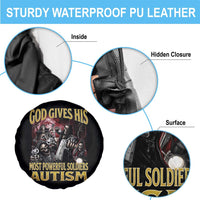 God Gives His Most Powerful Soldiers Autism Spare Tire Cover Funny Hard Skeleton Meme