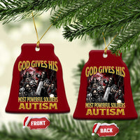 God Gives His Most Powerful Soldiers Autism Ceramic Ornament Funny Hard Skeleton Meme