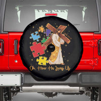 Autism Awareness Jesus Spare Tire Cover Oh How He Loves Us Christian Bible Verse