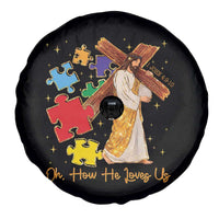 Autism Awareness Jesus Spare Tire Cover Oh How He Loves Us Christian Bible Verse