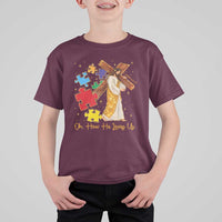 Autism Awareness Jesus T Shirt For Kid Oh How He Loves Us Christian Bible Verse