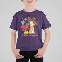 Autism Awareness Jesus T Shirt For Kid Oh How He Loves Us Christian Bible Verse