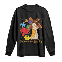 Autism Awareness Jesus Long Sleeve Shirt Oh How He Loves Us Christian Bible Verse