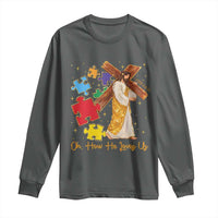 Autism Awareness Jesus Long Sleeve Shirt Oh How He Loves Us Christian Bible Verse
