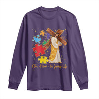 Autism Awareness Jesus Long Sleeve Shirt Oh How He Loves Us Christian Bible Verse
