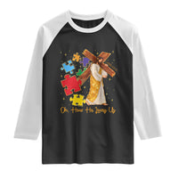 Autism Awareness Jesus Raglan Shirt Oh How He Loves Us Christian Bible Verse