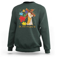 Autism Awareness Jesus Sweatshirt Oh How He Loves Us Christian Bible Verse