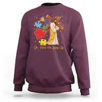 Autism Awareness Jesus Sweatshirt Oh How He Loves Us Christian Bible Verse