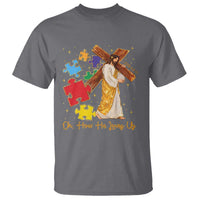 Autism Awareness Jesus T Shirt Oh How He Loves Us Christian Bible Verse