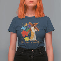 Autism Awareness Jesus T Shirt For Women Oh How He Loves Us Christian Bible Verse