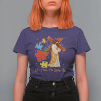 Autism Awareness Jesus T Shirt For Women Oh How He Loves Us Christian Bible Verse
