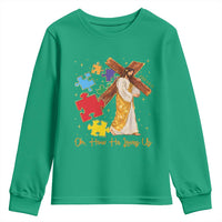 Autism Awareness Jesus Youth Sweatshirt Oh How He Loves Us Christian Bible Verse