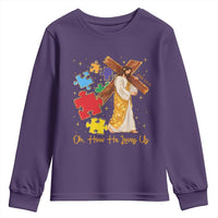 Autism Awareness Jesus Youth Sweatshirt Oh How He Loves Us Christian Bible Verse