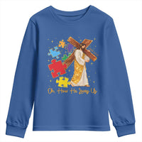 Autism Awareness Jesus Youth Sweatshirt Oh How He Loves Us Christian Bible Verse