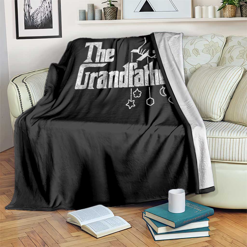 The Grandfather Throw Blanket Funny Grandpa Italian Mafia Style Father's Day