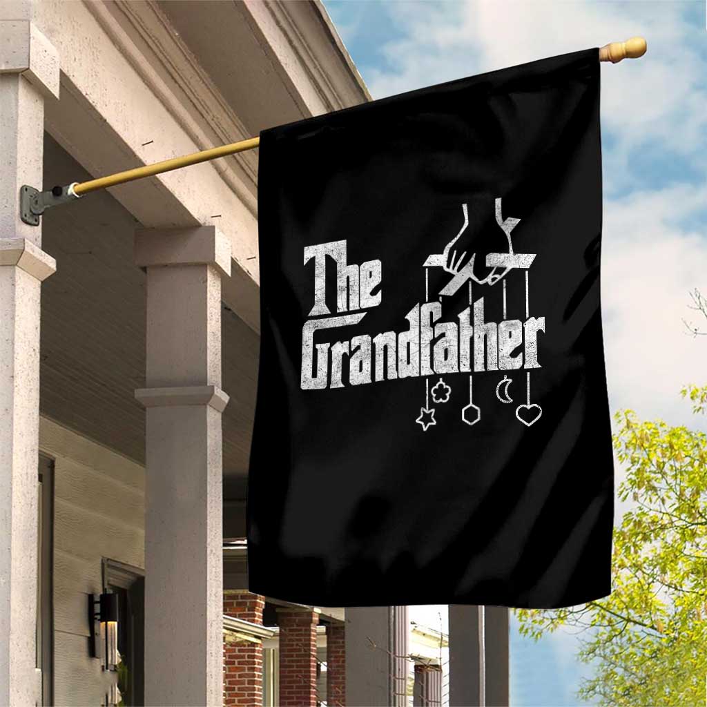 The Grandfather Garden Flag Funny Grandpa Italian Mafia Style Father's Day