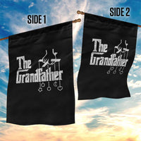 The Grandfather Garden Flag Funny Grandpa Italian Mafia Style Father's Day