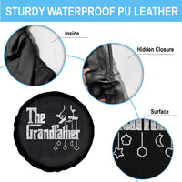 The Grandfather Spare Tire Cover Funny Grandpa Italian Mafia Style Father's Day